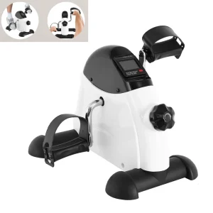 Mini Under Desk Exercise Bike Pedal Exerciser with LCD Display for Arm & Leg Workout