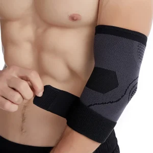Elbow Compression Sleeve Brace for Joint Support, Pain Relief & Sports Recovery