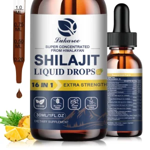 Lukaree Shilajit Drops – Fulvic Acid & 85+ Trace Minerals for Energy, Immunity & Digestion